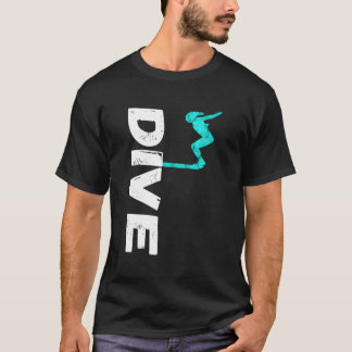 T-shirt Plongée Springboard Planche Plate-forme Plongée Pl