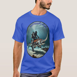 T-shirt Plongée vintage de la SCUBA Plongée chevauchant un