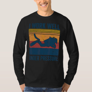 T-shirt Plongée Vintage Plongée Avec Tuba Plongée