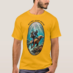 T-shirt Plongée vintage plongée plongée avec un URM de Lio