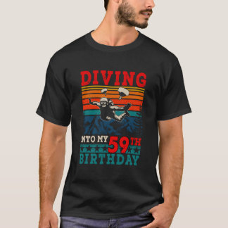 T-shirt Plongeon Dans Mon 59E Saut En Parachute