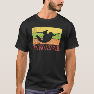 T-shirt Plongeon en parachute drôle rétro vintage