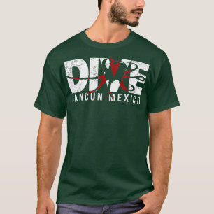 T-shirt PLONGER Cancun Mexique SCUBA PLONGÉE Octopus