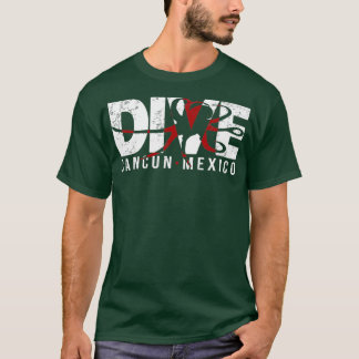 T-shirt PLONGER Cancun Mexique SCUBA PLONGÉE Octopus