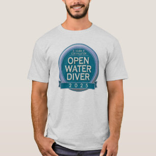 T-shirt Plongeur certifié personnalisable d'eau libre