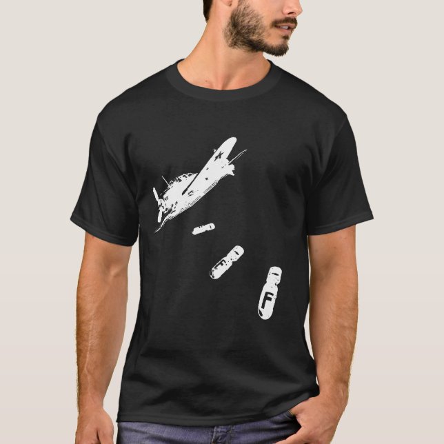 T-shirt Plongeur de F-Bombe (blanc) (Devant)