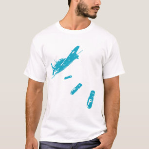 T-shirt Plongeur F-Bomb (bleu clair)