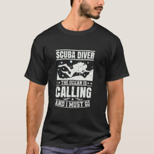 T-shirt Plongeur Hommes Femmes Plongée en Scaphandre