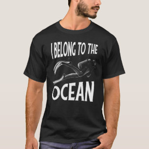 T-shirt Plongeur, Plongez. J'appartiens à l'océan._1