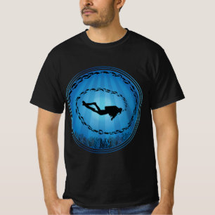 T-shirt Plongeur Scuba Entouré