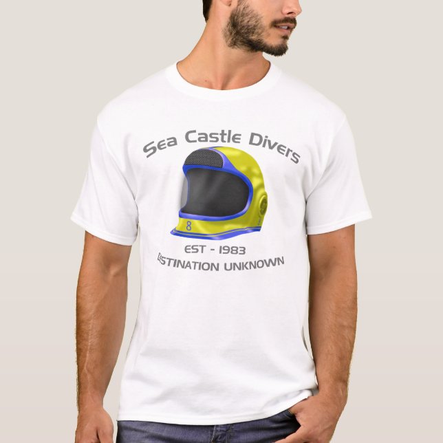 T-shirt Plongeurs de château de mer (Devant)