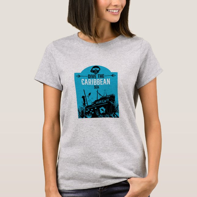 T-shirt Plongeurs de la mer des épaves (Devant)