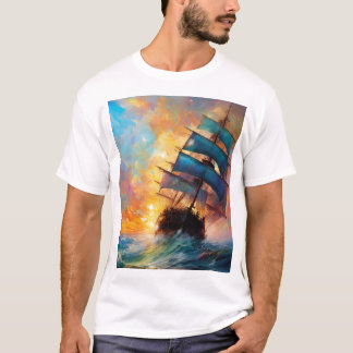 T-shirt Plongez dans une aventure en mer avec ce pirate