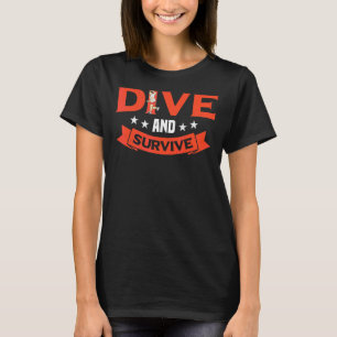 T-shirt Plongez Et Survivez Gaga Ball Dodgeball Jeu 1