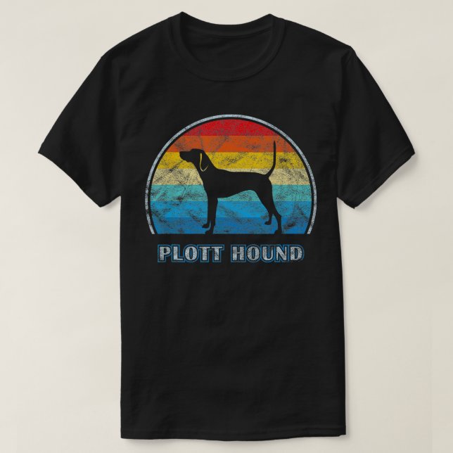 T-shirt Plott Hound Vintage Design Chien (Design devant)