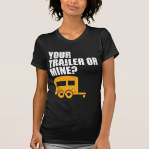 T-shirt Plouc drôle votre remorque ou mine ? Déchets de