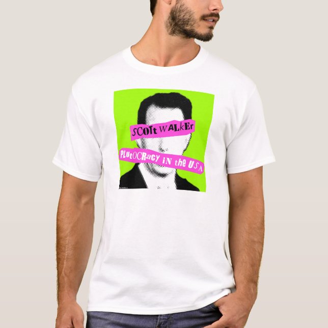 T-shirt Ploutocratie de marcheur de Scott aux Etats-Unis (Devant)