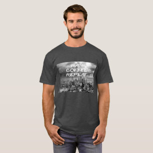 T-shirt Pluie - café - répétez… Seattle