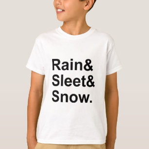 T-shirt Pluie Grésil Neige   Conditions météorologiques po