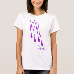 T-shirt Pluie pourpre