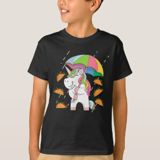 T-shirt Pluie Tacos Unicorn Mexicaine Cinco de Mayo