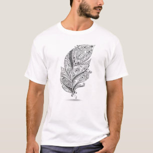 T-shirt Plume tribale inspirée