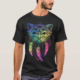 T-shirt Plumes de Rêveuse Chat Goth Pastel