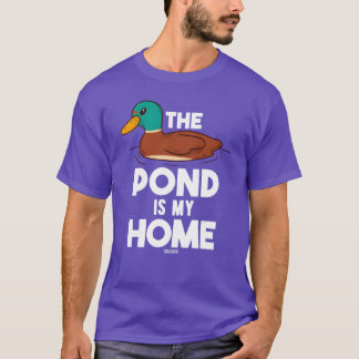 T-shirt Plumes d'oiseau d'eau de canard de canard de canne