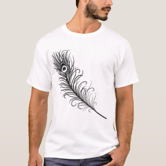 t-shirt plumes paon