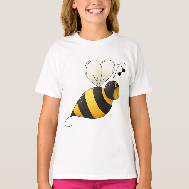 T-shirt Plump Winged Bumble Bee (Devant)