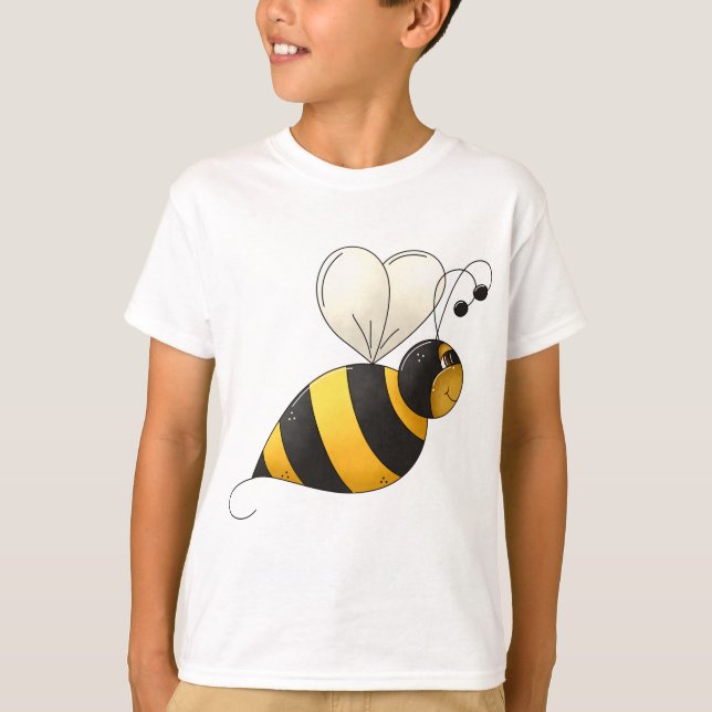 T-shirt Plump Winged Bumble Bee (Devant)