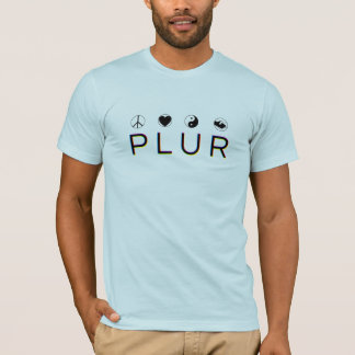 T-shirt PLUR Rave Light Tee - Paix Amour Unité Respect