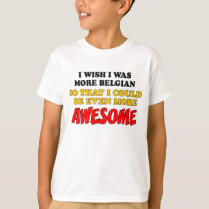 T-shirt Plus Belge Plus Awesome