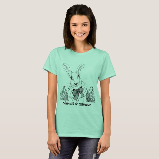 T-shirt Plus curieux et plus curieux (Devant entier)