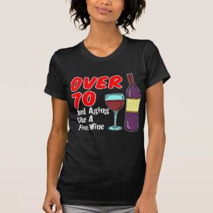 T-shirt Plus De 70 Ans Comme Du Vin