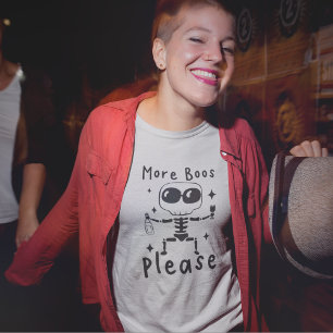 T-shirt Plus de livres S'il vous plaît Funny Halloween Squ