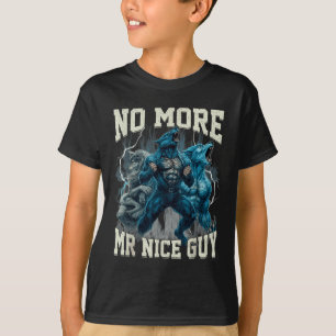 T-shirt Plus de Monsieur Gentil Mème de Loup Alpha Drôle P