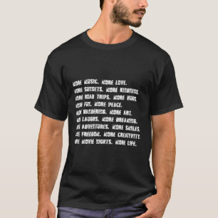 T-shirt Plus De Musique Plus D'Amour Plus De Couchers De S