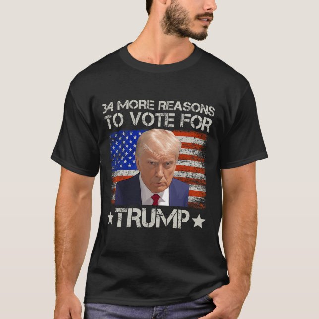 T-shirt Plus de raisons de voter pour Trump (Devant)