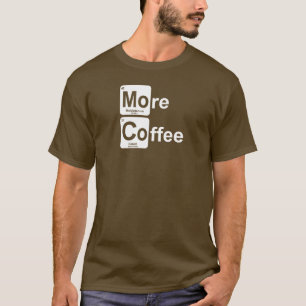 T-shirt Plus de tableau périodique du café