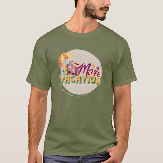T-shirt plus de vacances (Devant)