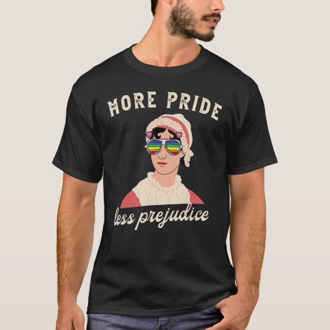 T-shirt Plus Fierté Moins Préjudice Fière alliée LGBT Fier (Devant)