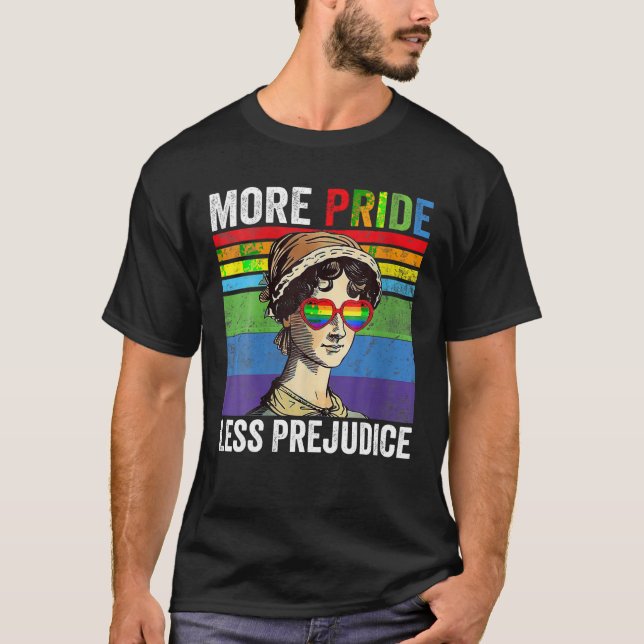 T-shirt Plus Fierté Moins Préjugé Mois de Fierté Rétro T S (Devant)