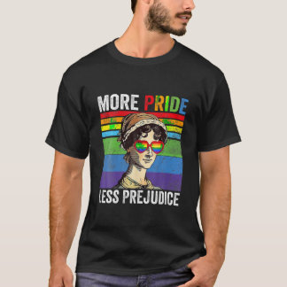 T-shirt Plus Fierté Moins Préjugés Lgbt Gay Fière Ally Fie