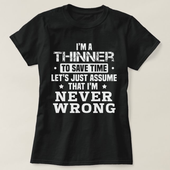 T-shirt Plus fin (Design devant)