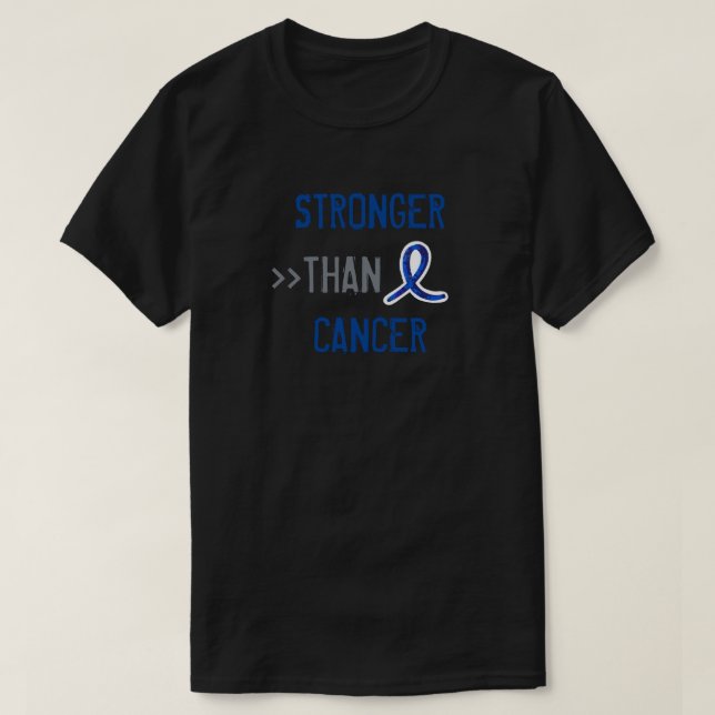 T-shirt Plus fort que le cancer  (Design devant)