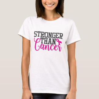 T-shirt Plus fort que le cancer| Sensibilisation au cancer