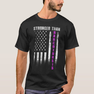 T-shirt Plus forte que la Sarcoïdose patriotique Sarcoïdos