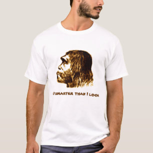 T-shirt "Plus futé de Néanderthal que moi regarde" la