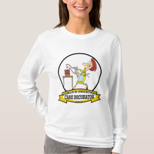 T-SHIRT PLUS GRAND DÉCORATEUR DE GÂTEAUX DU MONDE FEMMES D